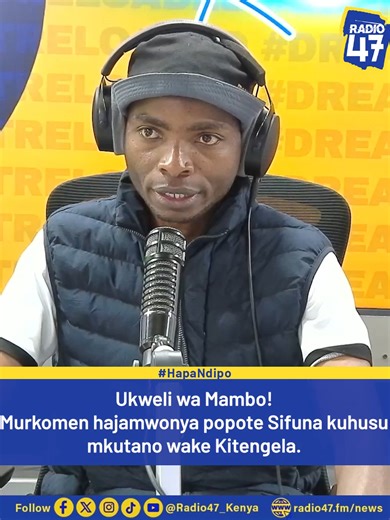 Misleading Reports: Murkomen's Warning About Sifuna