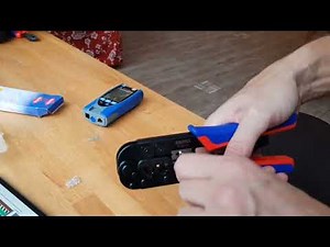 How to crimp a RJ45, Knipex 975110