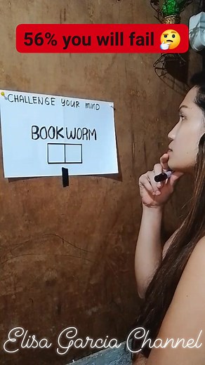 Bookworm challenge 🤔 #fypviralシ #TestingSkills #ChallengeYourMind | Elisa Aloyan Garcia