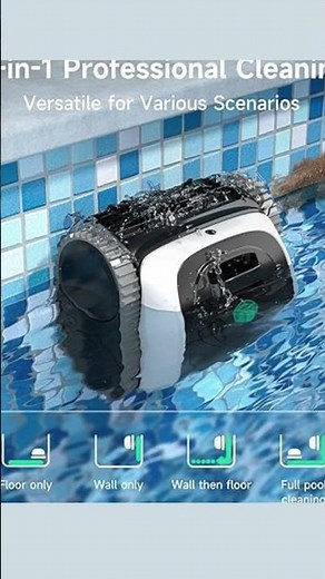 WYBOT C1 Robotic Pool Vacuum for Inground & Above-Ground Pools, 150 min Cordless Pool Cleaner
