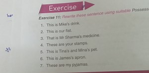 ExerciseExercise 11: Rewrite these sentence using suitable Pos... | Filo