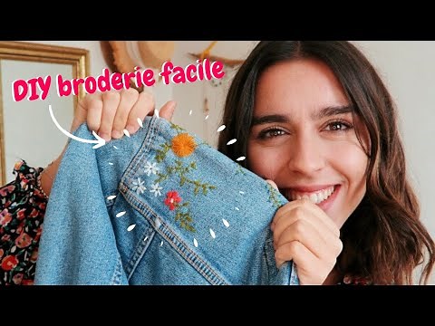 DIY BRODERIE FACILE | Comment relooker sa veste en jean ?