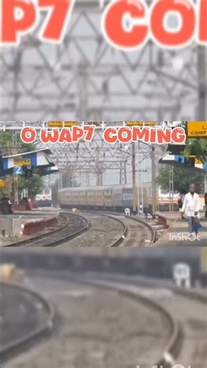 wap 5 parrell overtake wap7 #shorts #railway