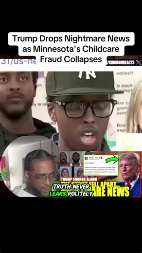 Trump Drops Nightmare News as Minnesota's Childcare Fraud Collapses #trump #minnesota #news #kingdomreacts