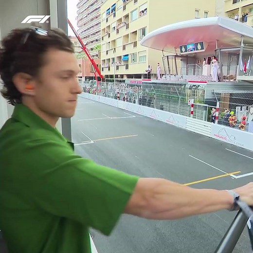 986K views · 55K reactions | Tom Holland had the honour of waving the flag at the finish line!  | F1 | Facebook