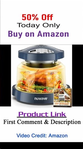 Nuwave Oven Pro Plus Air Fryer, Infra-Red Countertop, 2025 Advanced Convection, No Defrosting or