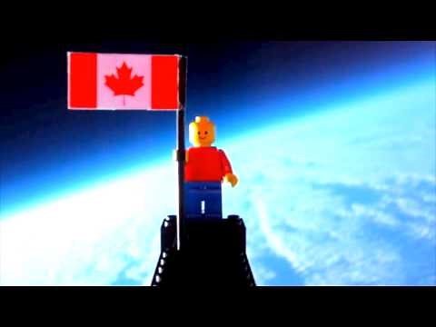 Lego Man Flies To The Edge Of Space