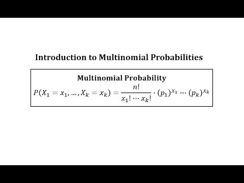 Introduction to Multinomial Probabilities