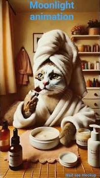 Funny Cat Doing Makeup 💄 | Cutest Kitty Ever! #viral #short