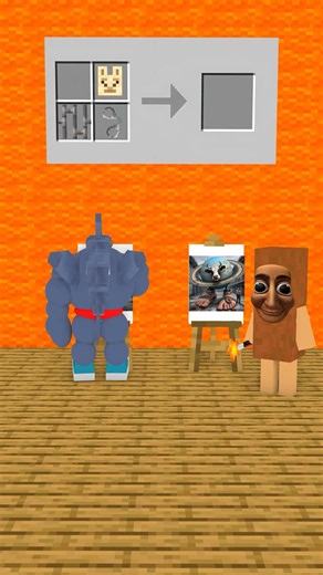 U Din Din Dun Tralalero Tralala and Tung Tung Sahur play in brainrot mini craft game in minecraft