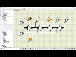 Design of Shift Register using SimulIDE