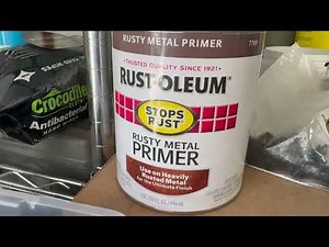RUSTOLEUM RUSTY METAL PRIMER ON CAMARO RUSTY FLOOR