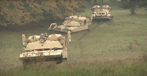 Watch These Assault Breacher Tanks Create a Gap in Enemy Lines for the Entire US Army to Follow
