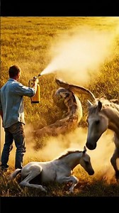 🦸‍♂️ The Brave Man vs The Giant Python | Horse Rescue in the Wild | Cinematic Wildlife Story