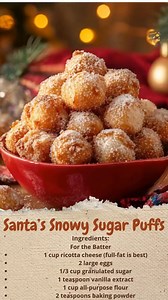 32K views · 96 reactions | Santa’s Snowy Sugar Puffs | Cakecrafted Recipes | Facebook