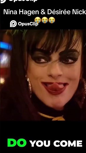 NINA HAGEN's funny tongue challenge #ninahagen