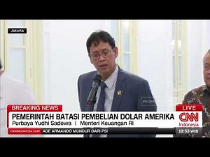 BREAKING NEWS Pemerintah Intervensi pasar Stabilkan Rupiah