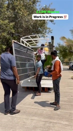 new Ongrid Rooftop solar system Project 3.3 KW #subsidy #ongridsolar