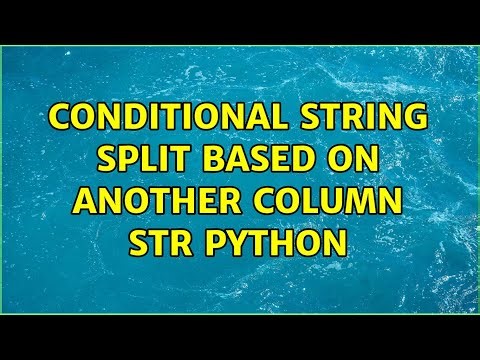 Conditional String Split based on another column str Python