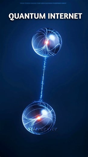 “The Unhackable Internet:" Imagine an internet that can never be hacked — sounds impossible, right? 🤯 But scientists are building it right now! ⚡ The Quantum Internet uses qubits and quantum entanglement, where two particles instantly react to each other no matter how far apart they are. If anyone tries to steal your data, the quantum state changes — exposing the hacker instantly! 🔐 This could make banking, security, and private communication completely safe in the future. But for now… the tec