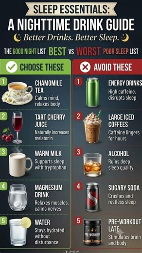 Best vs Worst Drinks Before Bed: The Ultimate Sleep Essentials Guide 🌼