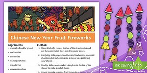 Lunar New Year Fruit Fireworks Recipe