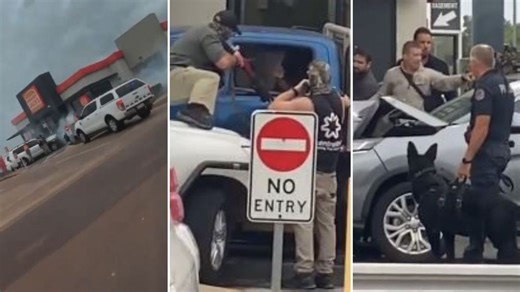 VIDEO: Why heavily-armed cops swarmed Hungry Jack’s drive-through