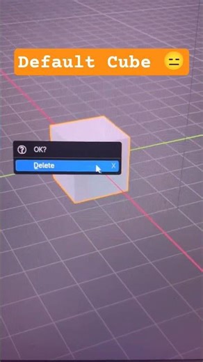 Every Blender User Ever: Open File → Delete Default Cube 😂 | Blender Meme