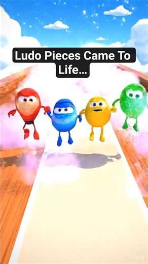 Ludo Pieces Came To Life… And Started Racing 🎲🏁 | #ludo #animation #race #familyfun #gaming