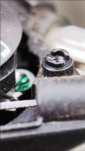The internal mechanism of a bicycle gear shifter