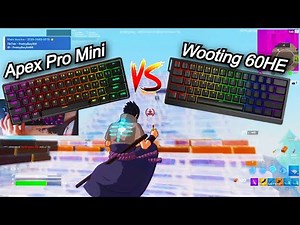 Apex Pro Mini vs Wooting 60HE ASMR Chill🤩Satisfying Keyboard Fortnite 390 FPS Smooth