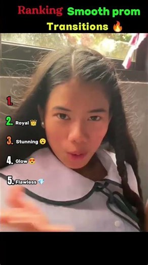 Ranking Prom Glow Ups from Simple to Stunning ✨👗 #Shorts