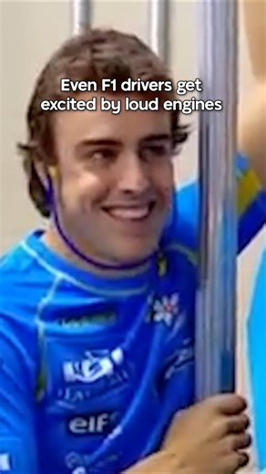 Crazy Engine Sound makes Alonso Smile 😁 #Shorts
