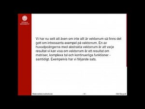 Att arbeta med axiomen för vektorrum