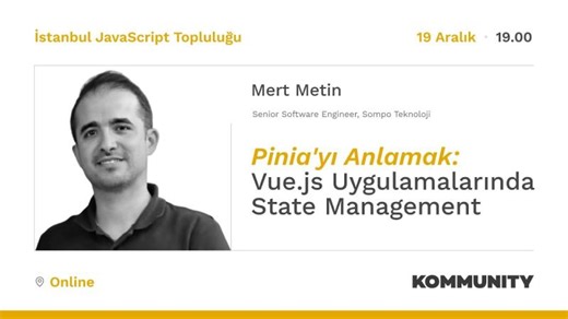 Pinia yı Anlamak: Vue.js Uygulamalarında State Management · Mert Metin | Mert Metin