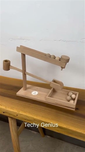 Is this a wooden mechanical device....Perpetual motion machine? 🤔 💥 | #shorts #wooden #diy