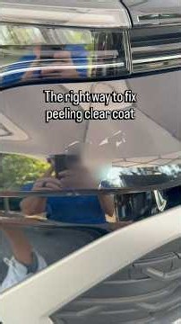 The Right Way to Fix Peeling Clear Coat