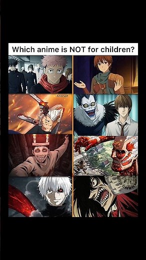 Anime is NOT always for kids… which one shocked you the most? 😈