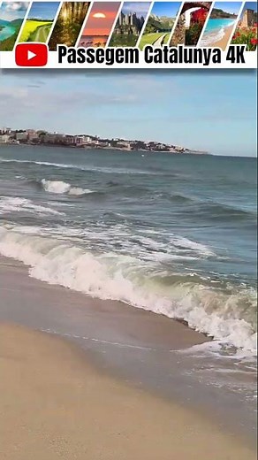 Relaxing Walk Along Salou Beach 🌊 Costa Dorada in 4K #shorts