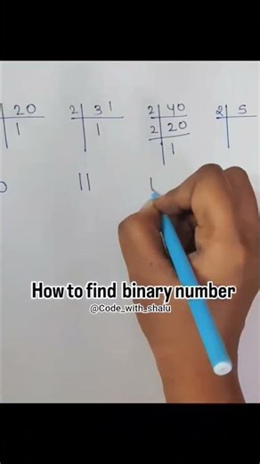 binary number@code_with_shalu #numbertobinary #javaarithmetic #youtube #binary#ytshorts#instagood