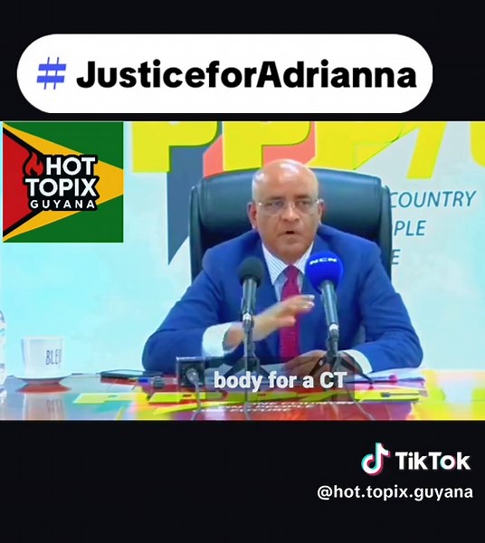 WATCH: Vice President Bharat Jagdeo dives into the findings of the Adrianna Younge’s case what are your thoughts? #JusticeForAdrianna #fyp