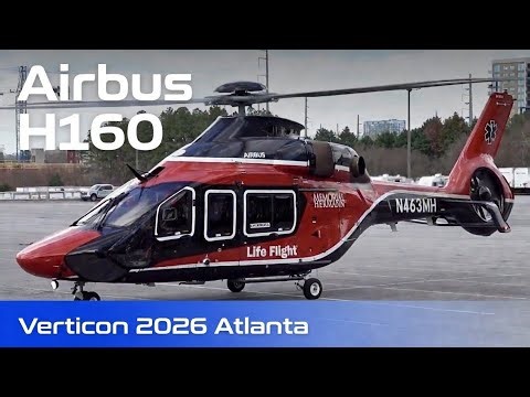 First Medical Airbus H160 Landing at Verticon 2026 (Atlanta) | Incredible Fly-In Arrival!