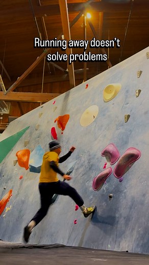 AZO on Instagram: "When in doubt, just run. This 🟣(V2-V4) at @seattleboulderingproject Fremont really does get easier with more running 🏃🏾‍♂️ #seattleboulderingproject #climbing #bouldering #betabreak #climbingdyno"
