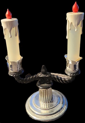 1950s Candelabra Salt and Pepper Shakers on Metal Base. - Etsy