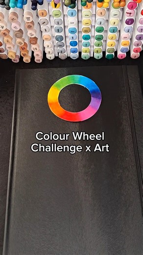 🌈Colour Wheel Trend VS my art #colorwheel #sketchbook
