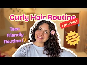 Easiest Curly Hair Routine for Frizz-Free Curls ✨ (Beginner Friendly)