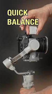 Quick & Easy DJI RS 4 Mini Balance Setup