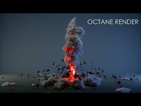Cinema 4D Octane Render | Cinema 4d fire Effect