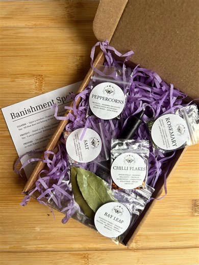 Banishment Spell Kit | Protection, Energy Clearing Ritual Herbs (DIY Witchcraft) - Etsy