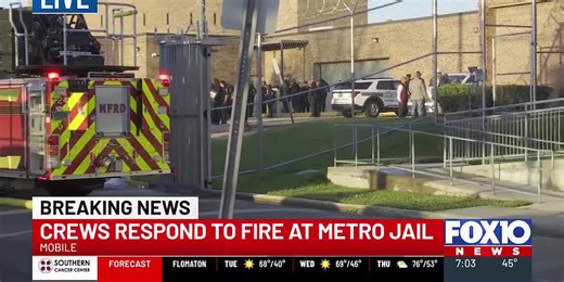 Crews respond to fire at Mobile metro jail